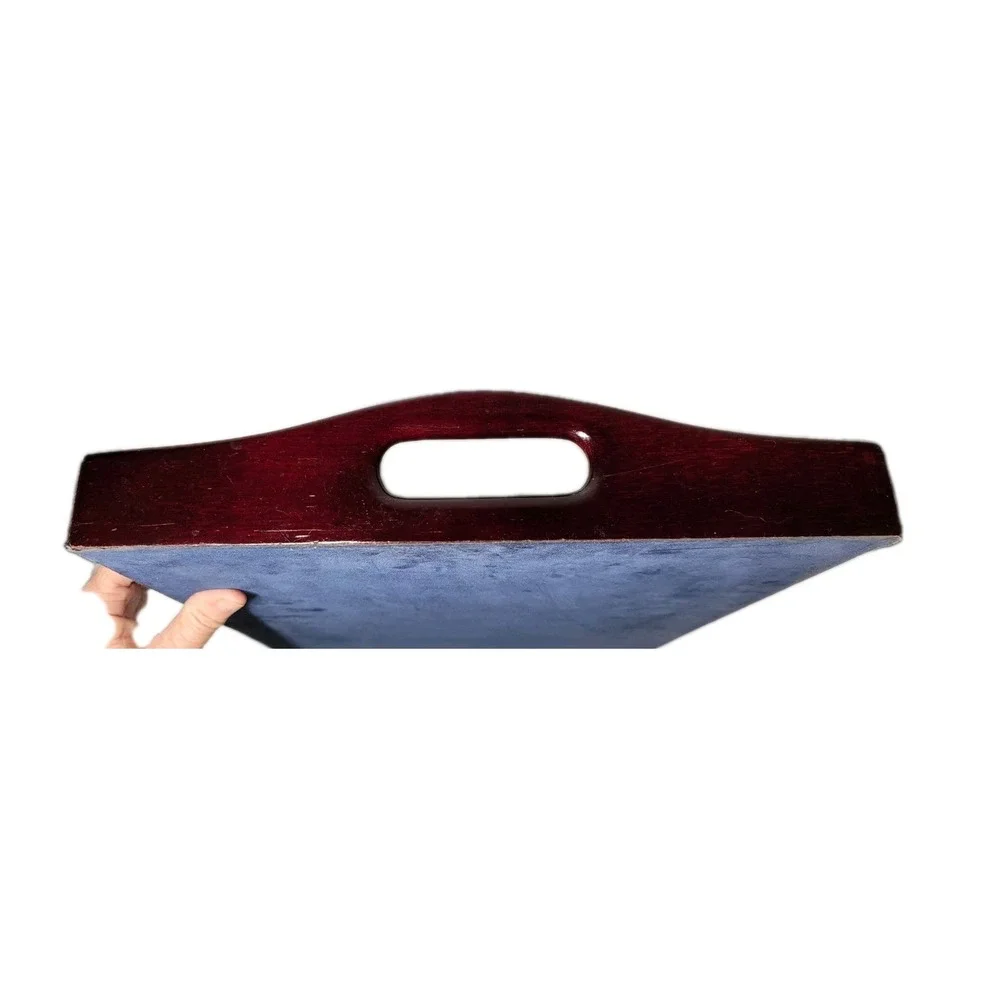 Lynn Chase Jaguar Jungle Wooden Tray w/ Handles 16 X‎ 12